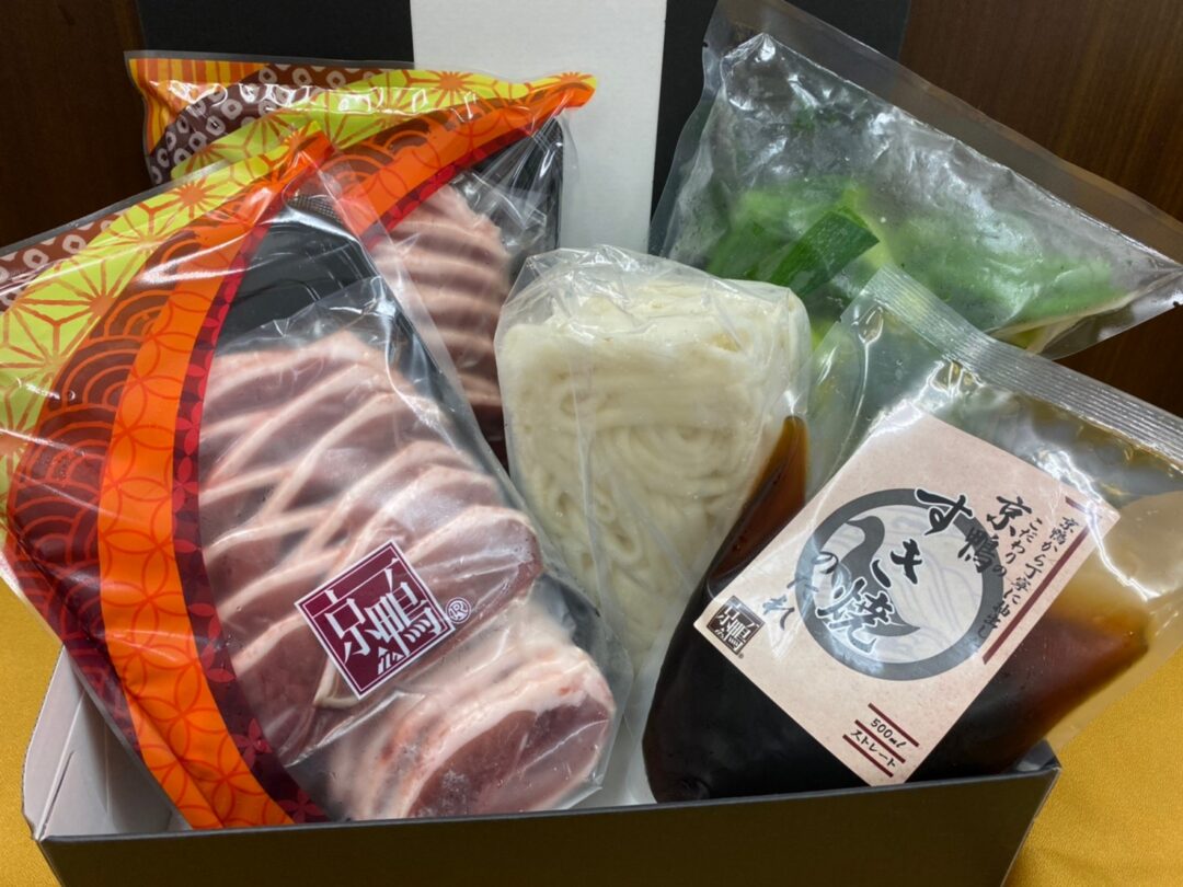 京鴨と九条ねぎのすき焼きセット (4～5人前)